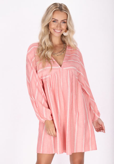IZIA jurk Dames koraal - Image 3