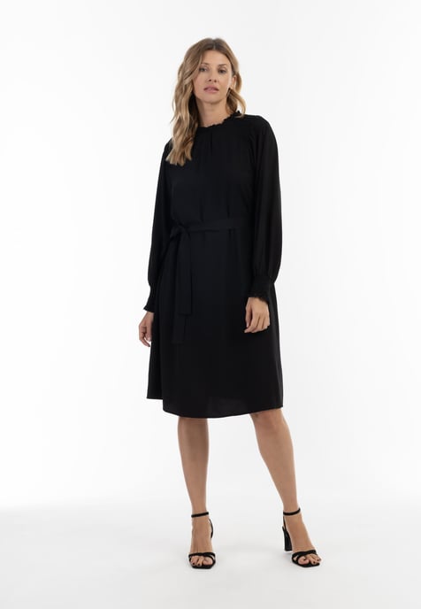 usha midi-jurk nowles Dames zwart - Image 4