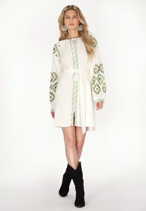 usha Jurk Dames wit - Image 3