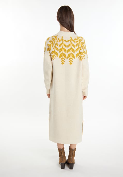 usha Maxi-gebreide jurk Dames Crème veelkleurig - Image 3