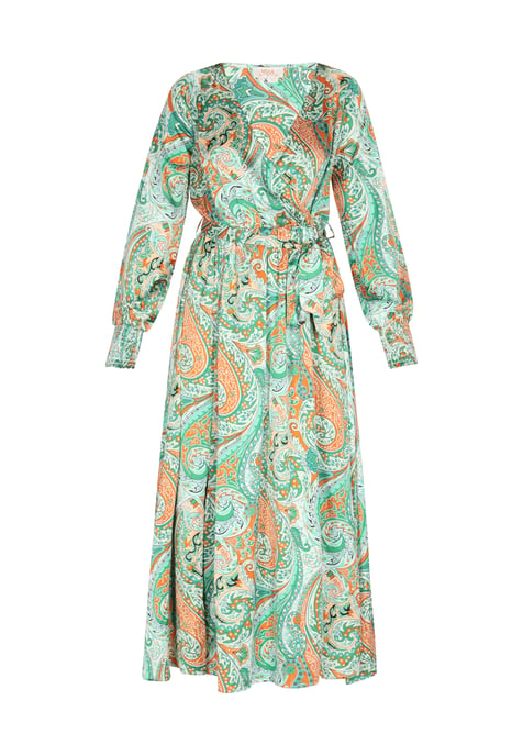 usha jurk Dames Groen Veelkleurig - Image 1