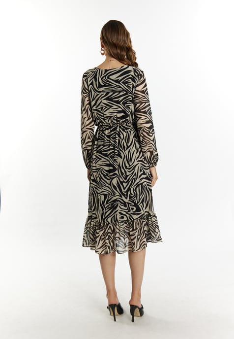Faina Jurkje met zebraprint Dames beige/ zwart - Image 3