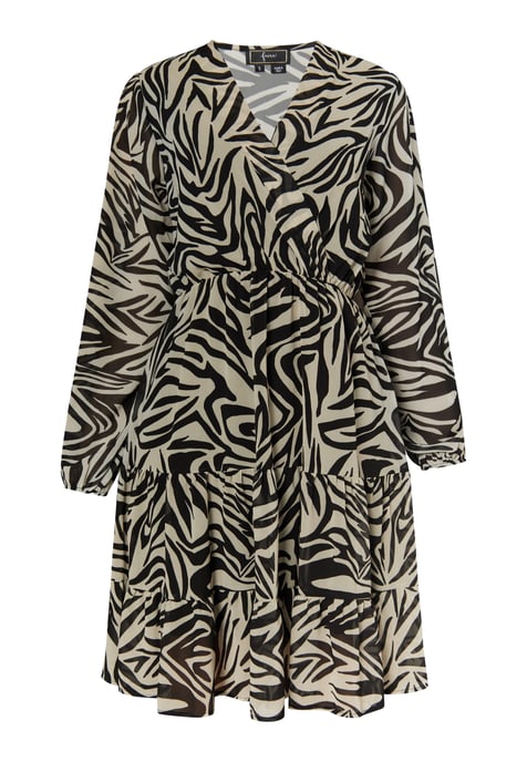 Faina Jurkje met zebraprint Dames beige/ zwart - Image 1