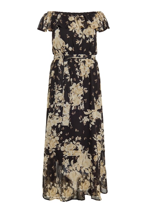 Faina Jurk Dames zwarte bloem - Image 1