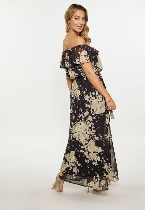 Faina Jurk Dames zwarte bloem - Image 4