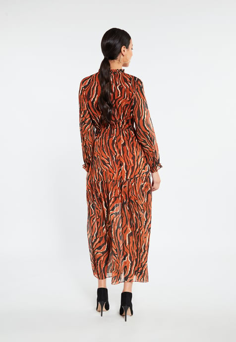 Faina Maxi jurk sookie Dames oranje - Image 3