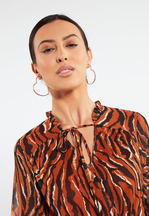 Faina Maxi jurk sookie Dames oranje - Image 4