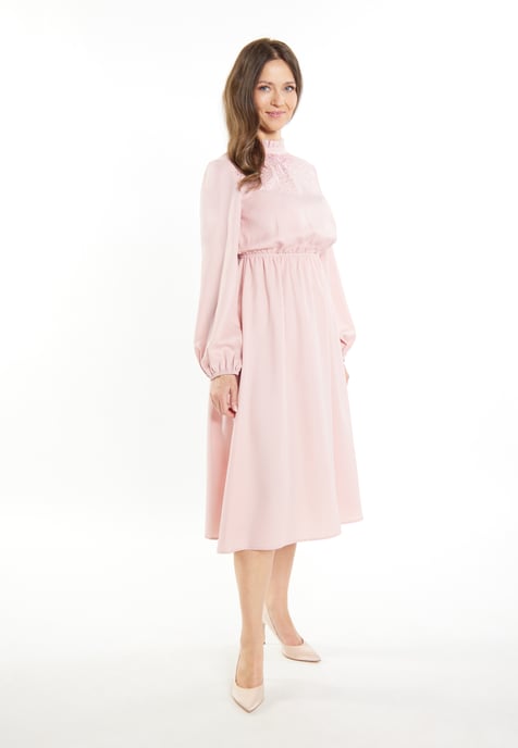 usha midi-jurk Dames roze champagne - Image 4