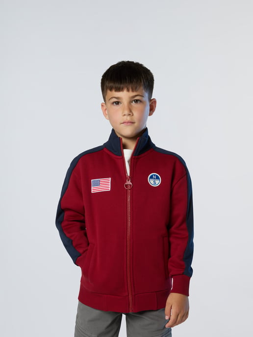 North Sails Sweatshirt Volledige ritssluiting met Amerikaanse vlag - Image 1
