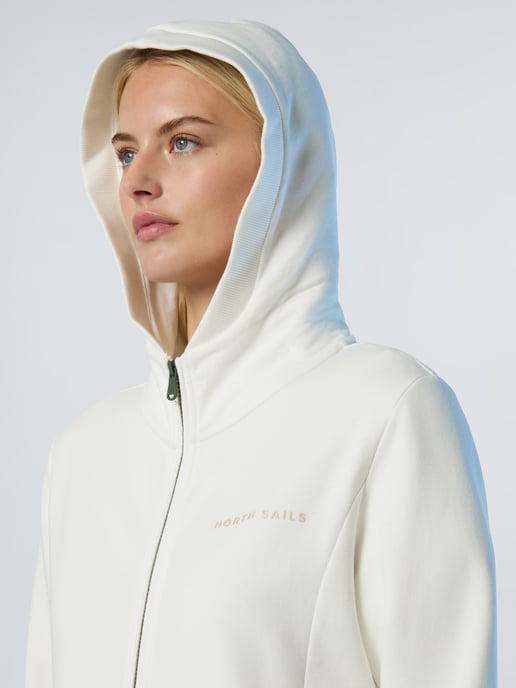 North Sails Hoodie met rits Met ton-sur-ton logo - Image 5