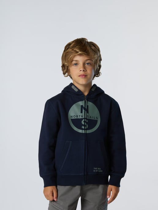 North Sails Hoodie Volledige ritssluiting met maxi-logo - Image 1