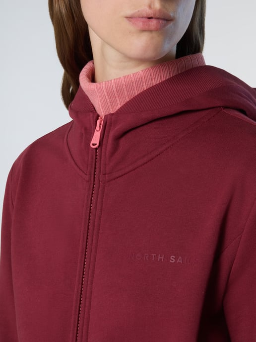 North Sails Hoodie met rits Met ton-sur-ton logo - Image 5