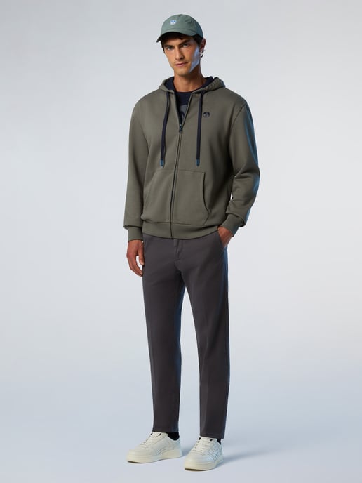 North Sails Hoodie Volledige ritssluiting met geborduurd logo - Image 4
