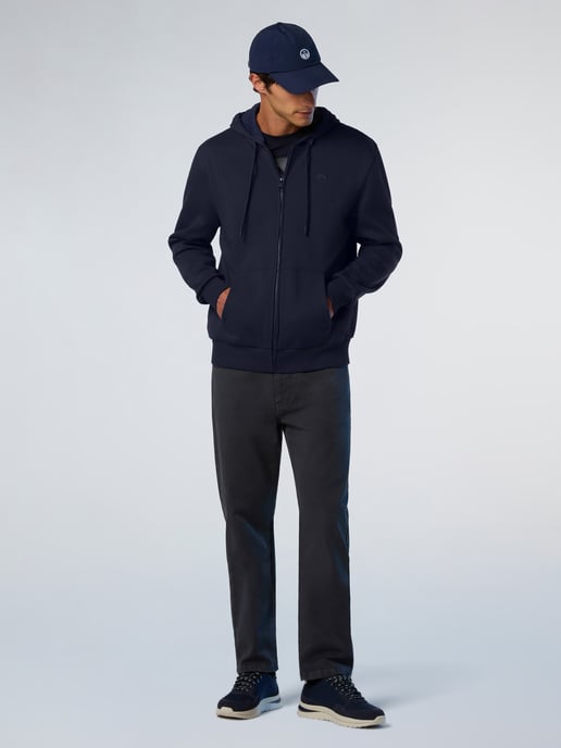 North Sails Hoodie Volledige ritssluiting met geborduurd logo - Image 4