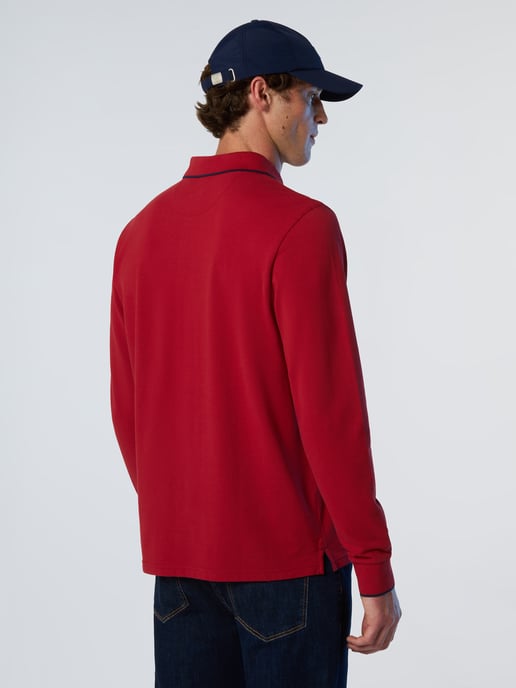 North Sails Polo Shirt Lange mouwen met kraagprint - Image 2
