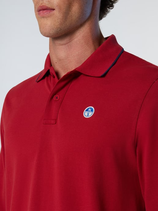 North Sails Polo Shirt Lange mouwen met kraagprint - Image 5