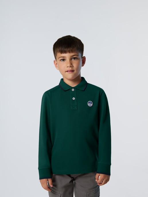 North Sails Polo Shirt Lange mouwen met kraagletters - Image 1