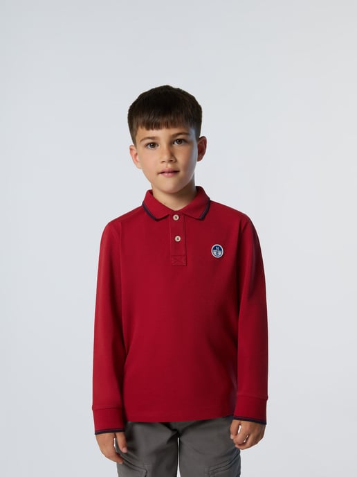 North Sails Polo Shirt Lange mouwen met kraagletters - Image 1