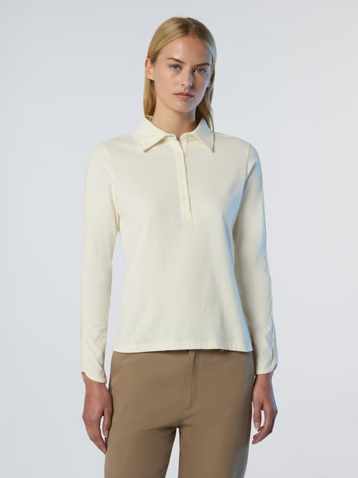 North Sails Polo Shirt Perzikleerstof met lange mouwen - Image 1