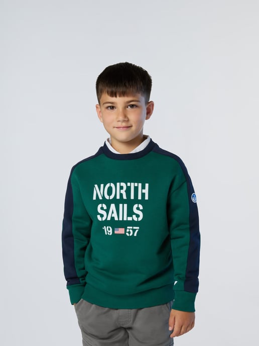 North Sails Sweatshirt Met flockprint - Image 1