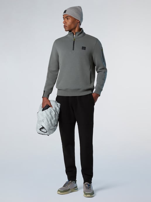 North Sails Sweatshirt Piqué Scuba stof met halve rits - Image 4