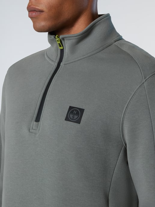 North Sails Sweatshirt Piqué Scuba stof met halve rits - Image 5