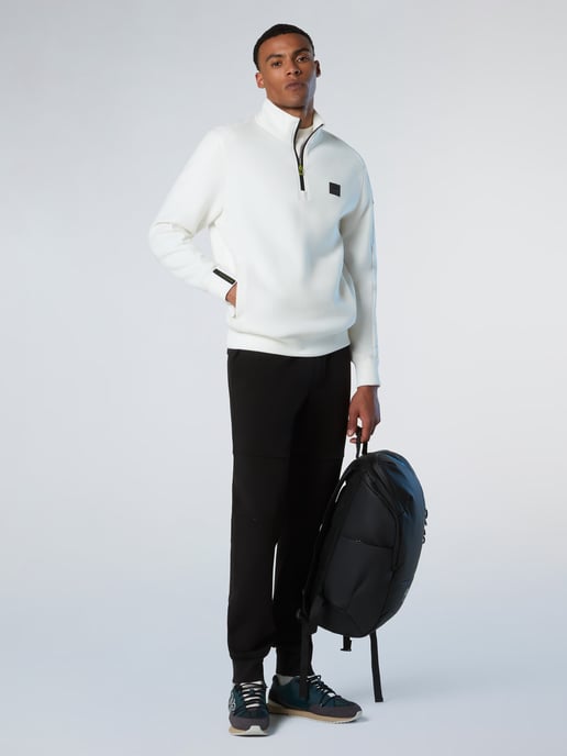North Sails Sweatshirt Piqué Scuba stof met halve rits - Image 4