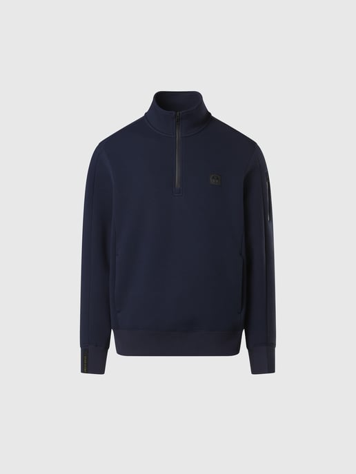 North Sails Sweatshirt Piqué Scuba stof met halve rits - Image 3