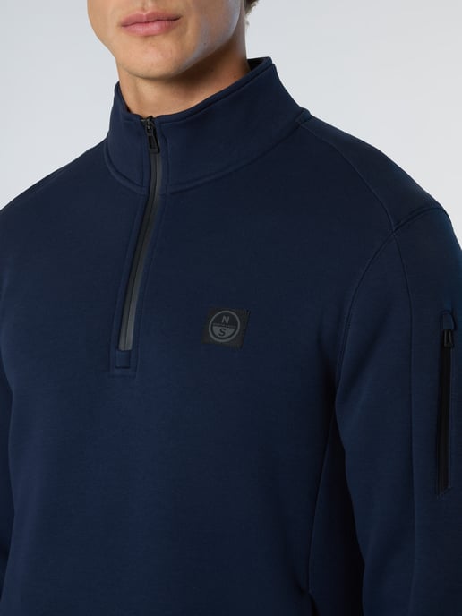 North Sails Sweatshirt Piqué Scuba stof met halve rits - Image 5