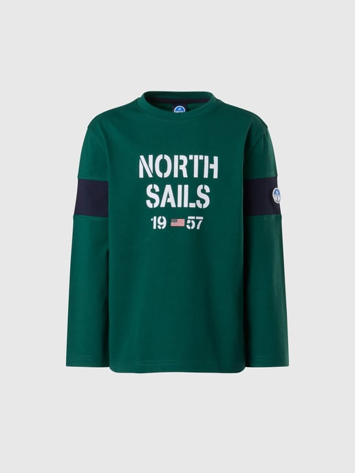 North Sails T-shirt Lange mouwen met mouwinzetstukken - Image 3
