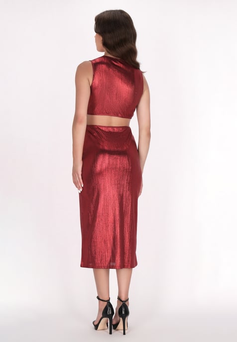 Faina Jurk Dames rood - Image 4