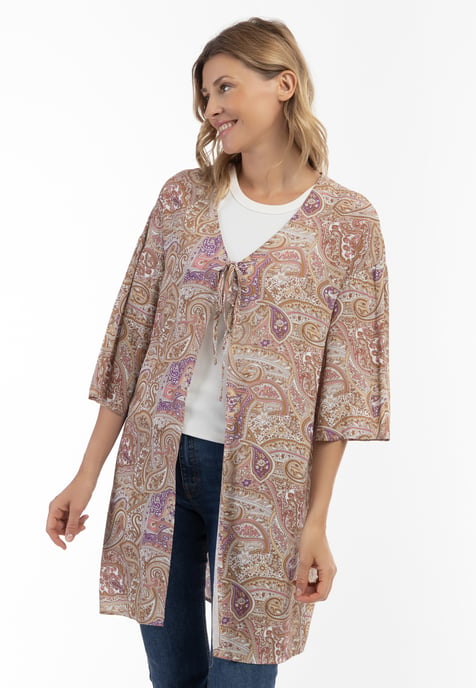 usha Kimono Dames lila veelkleurig - Image 3