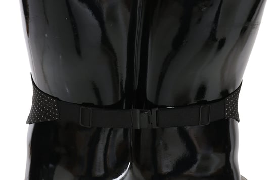 Dolce Gabbana Zwart Gestippelde Cummerbund - Image 2