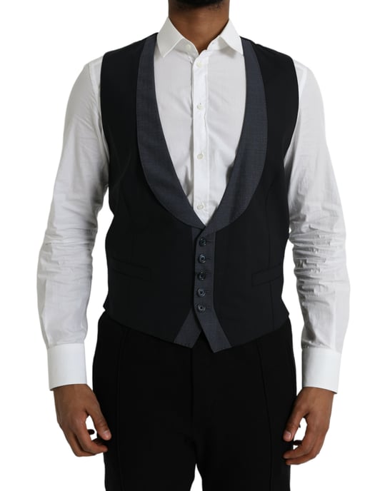 Klassieke Pasvorm Sjaalkraag Gilet - Image 1