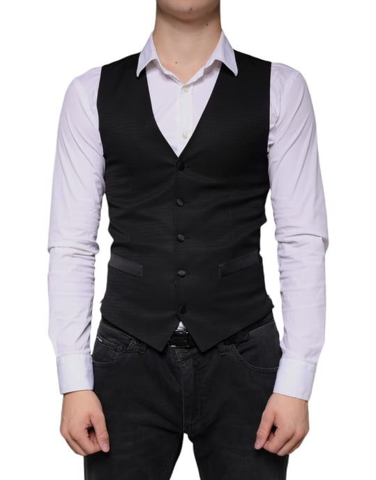 Zwart Classicfit Vest - Image 2