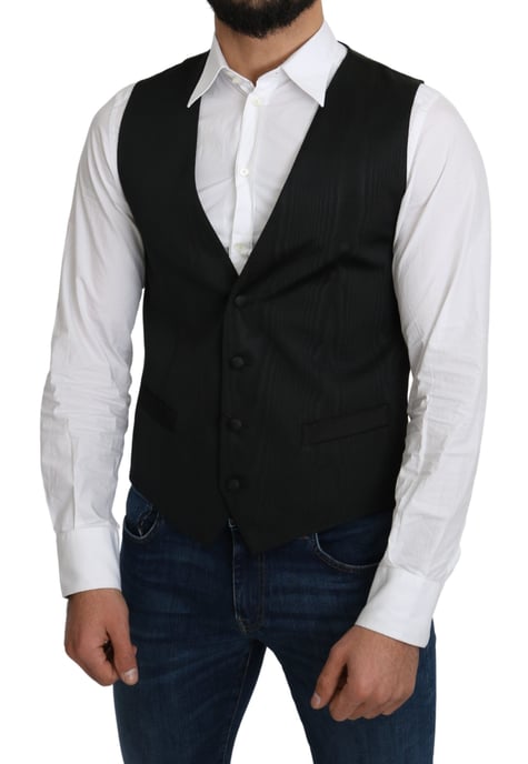 Zwarte Gilet Klassieke Pasvorm - Image 1