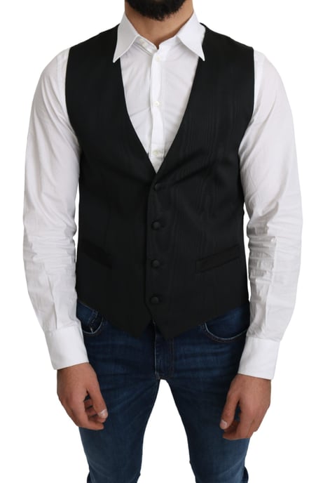 Zwarte Gilet Klassieke Pasvorm - Image 2