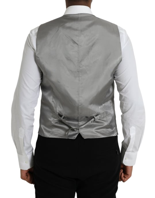 Grijs Vest Effen Stijl - Image 4
