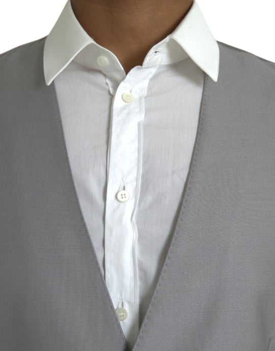 Grijs Vest Effen Stijl - Image 5