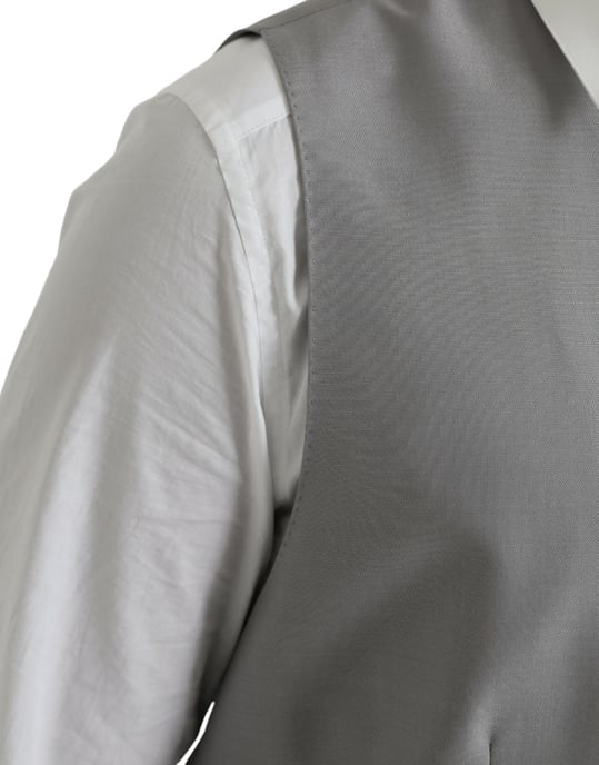 Grijs Vest Effen Stijl - Image 6