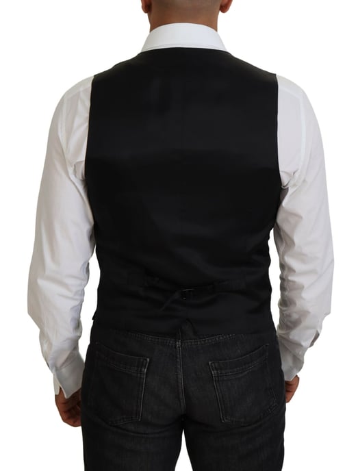 Zwart Wol Vest Klassieke Pasvorm - Image 3