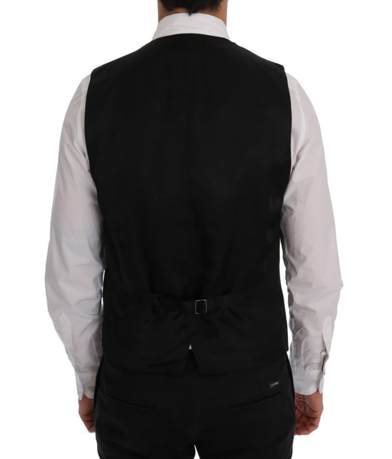 Marineblauw Pinstripe Vest - Image 3