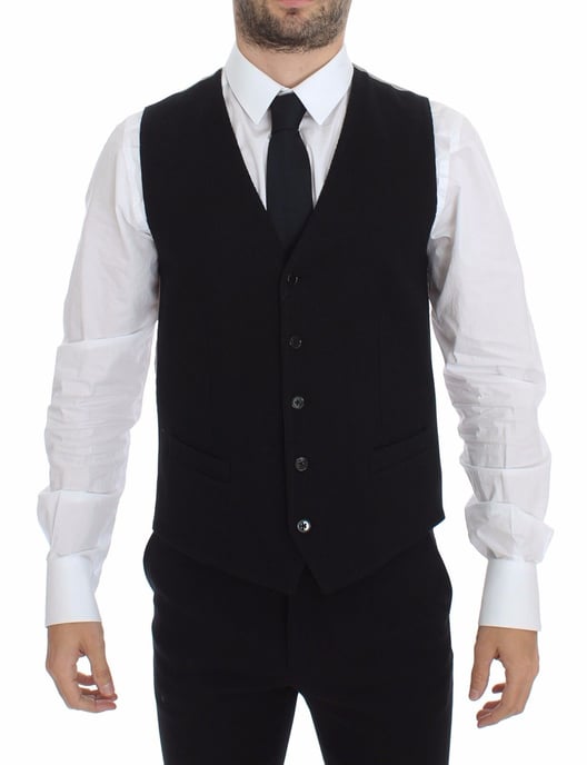 Zwart Gebreid Vest - Image 1