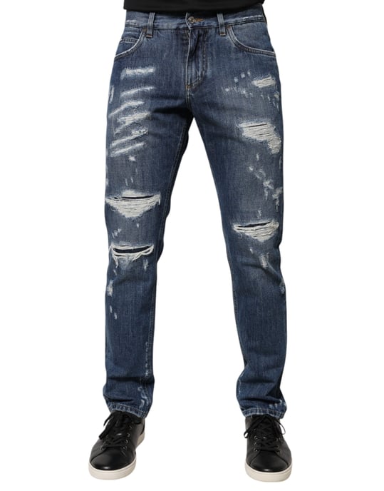 Versleten Denim Jeans - Image 1
