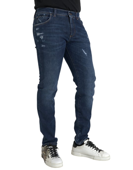 Slim Fit Versleten Jeans - Image 2