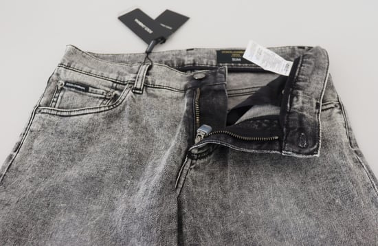 Slim Fit Acid Wash Jeans - Image 5