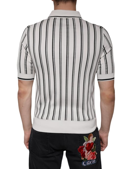 Gestreepte Gebreide Poloshirt - Image 4