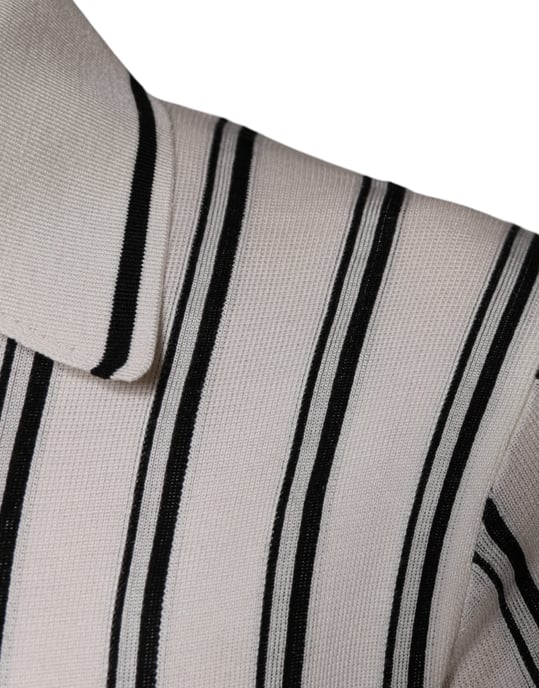 Gestreepte Gebreide Poloshirt - Image 6