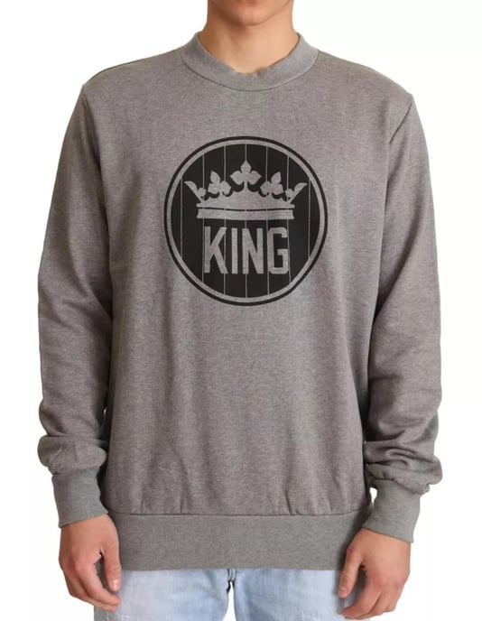 King Sweatshirt Grijze Crewneck - Image 1