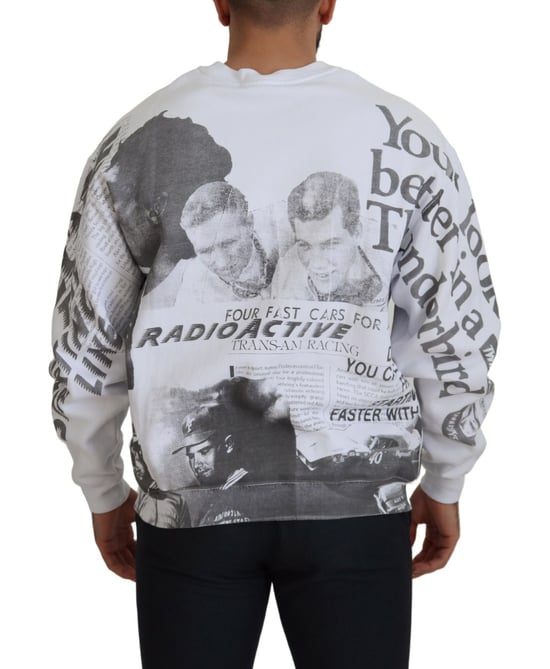 Ronde Hals Sweater met Collage Print - Image 3